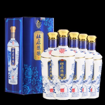 杜康青花窖 杜康陈酿青花窖酒   浓香型白酒 6瓶一箱  448ML*6精美礼盒装