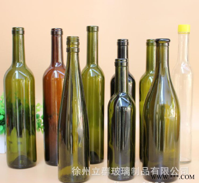 厂家批发玻璃果酒瓶 500ml,750ml 红酒瓶 葡萄酒瓶 圆形空玻璃瓶洋酒瓶图2