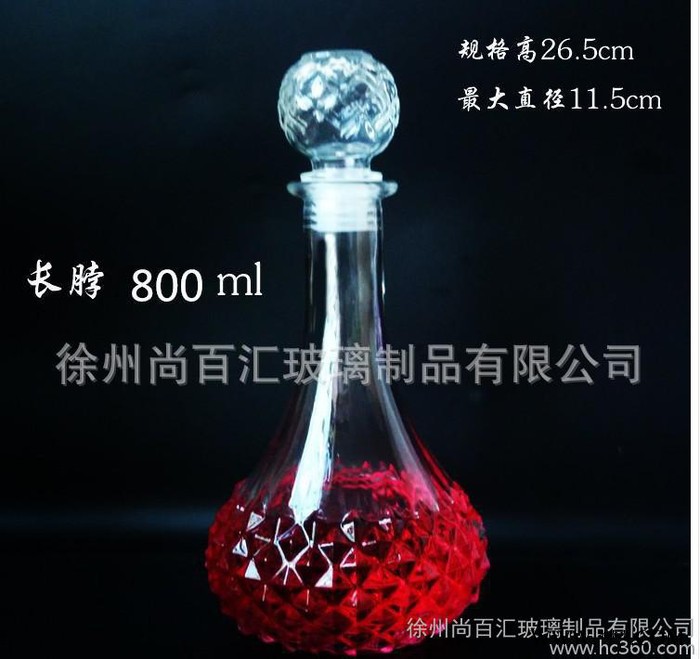 500-1000ml葡萄酒瓶红酒瓶透明玻璃空瓶子自酿酒瓶醒酒器图3