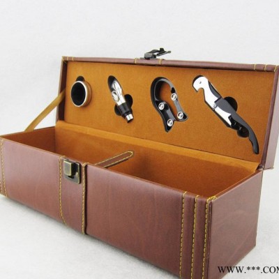 单支皮质红酒盒 /葡萄酒礼盒/ 红酒皮盒包装盒/烟台包装盒/