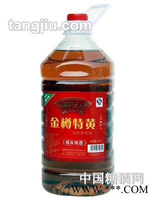 桃李村金樽特黄黄酒4L