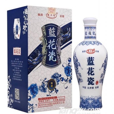 皖水坊蓝花瓷原浆酒500ml