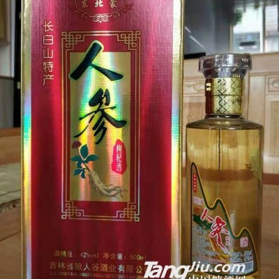 东北蒙人参枸杞酒42度-500ml