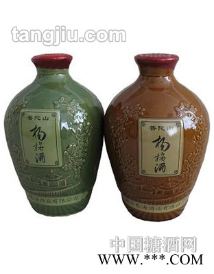 普陀山杨梅酒照（白底）瓷坛1500ml