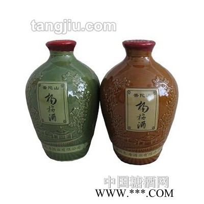 普陀山杨梅酒照（白底）瓷坛1500ml