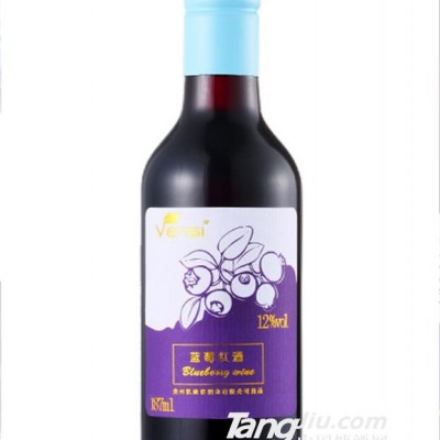 蓝莓红酒 187ml