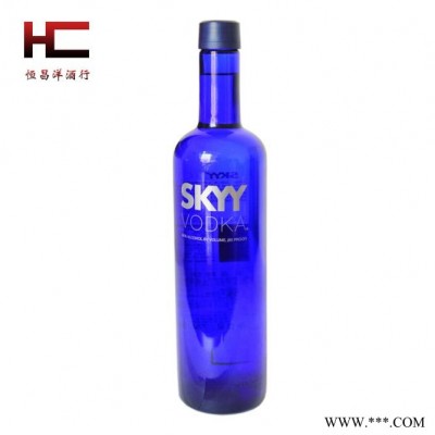 四川成都恒昌洋酒行美国SKYY蓝天伏特加深蓝伏特加批发