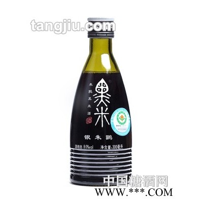 银朱鹮黑米酒半甜9度300ml