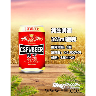 纯生易拉罐啤酒325ml