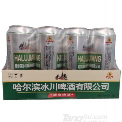 哈尔滨鲁江啤酒500ml×12罐