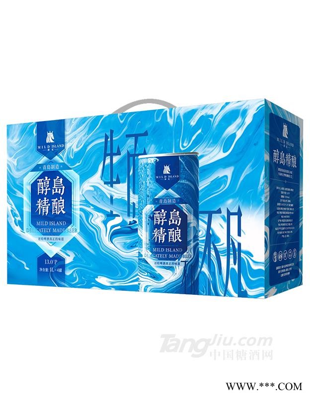 醇岛精酿白啤1L×4罐