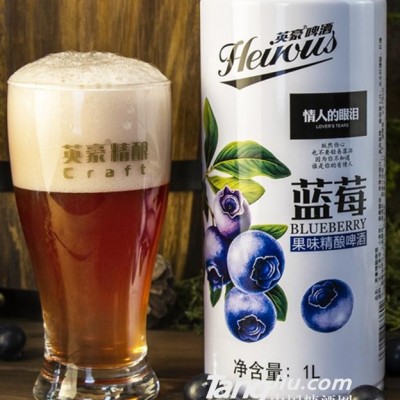 英豪蓝莓果味精酿1L×6罐