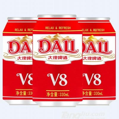 大理啤酒-V8罐装-330ml