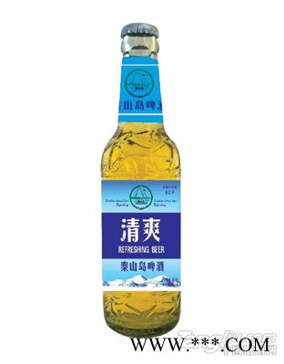 秦山岛啤酒清爽型瓶装