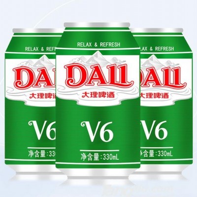 大理啤酒-V6罐装-330ml