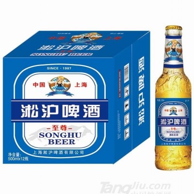 淞沪啤酒瓶装500mlx12（蓝）