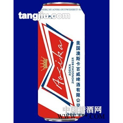 美国澳斯卡啤酒百威易拉罐500ml