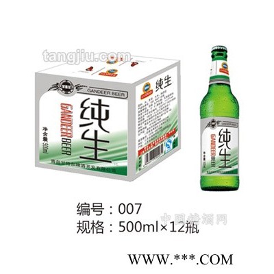 甘特尔纯生啤酒500ml