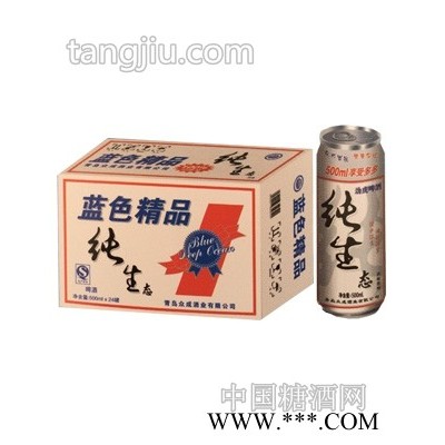 蓝色精品纯生500mlx24罐