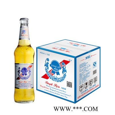 美国蓝带冰迪啤酒1858大支450ML.