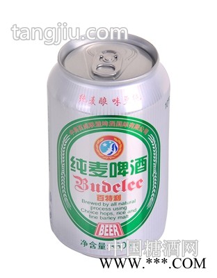 百特利啤酒纯麦啤酒易拉罐330ml