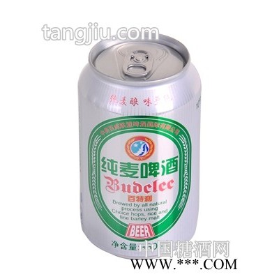 百特利啤酒纯麦啤酒易拉罐330ml