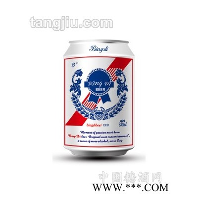 美国蓝带冰迪啤酒易拉罐330ml