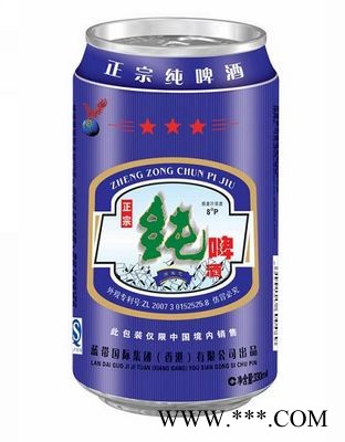 8度听装正宗纯啤酒