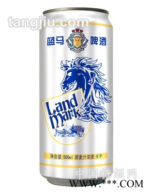 蓝马啤酒骑士500ml