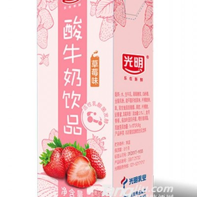 光明酸奶饮品草莓味 190ml