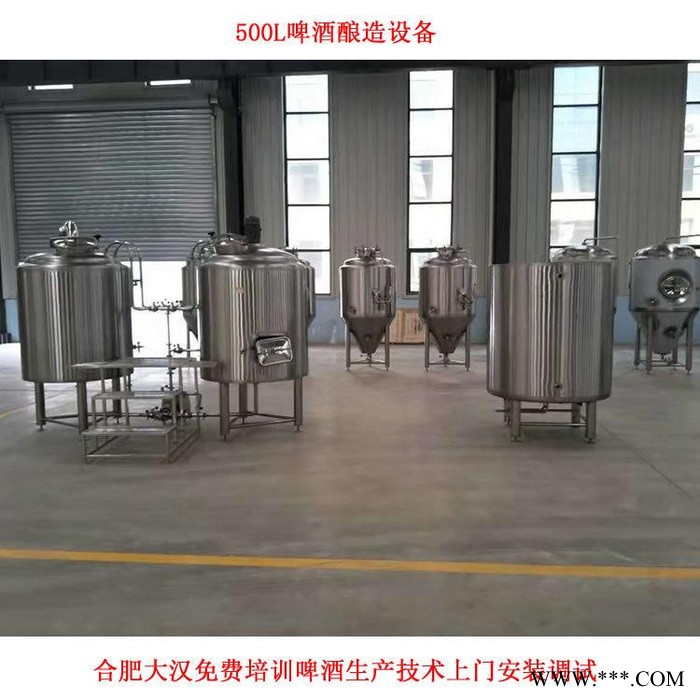大汉 500L精酿啤酒设备厂家 精酿啤酒设备免费培训酿酒技术