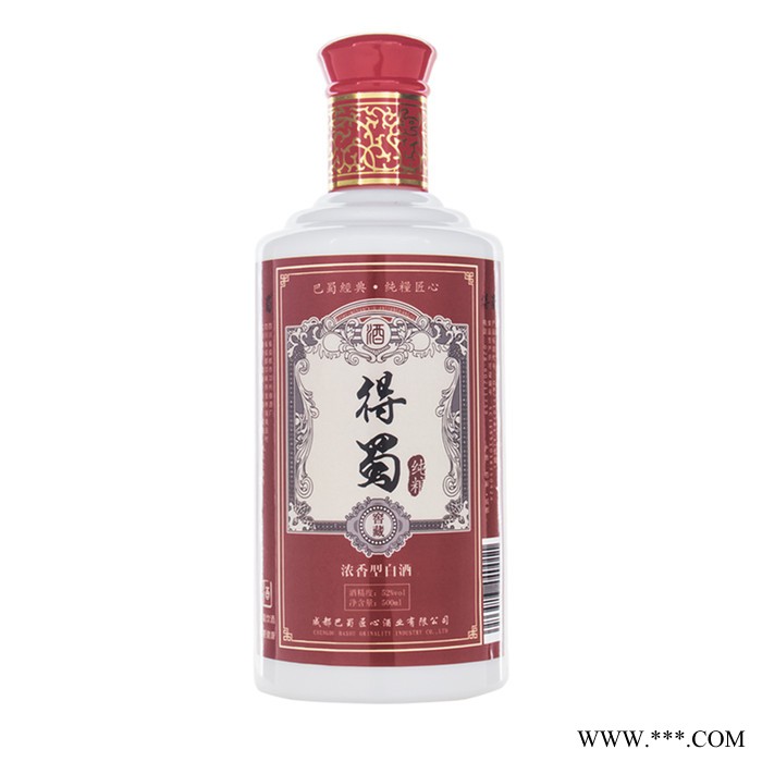 得蜀浓香白酒500ml   52%vol 整箱批发6瓶诚邀代理加盟图4