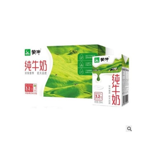 蒙牛纯牛奶250ml*24盒 全脂整箱批发学生优质营养早餐奶代发图3