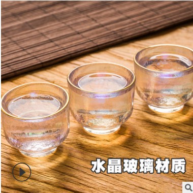 日式锤纹清酒壶温酒壶小酒具创意描金炫彩锤目纹清酒壶礼品套装图3