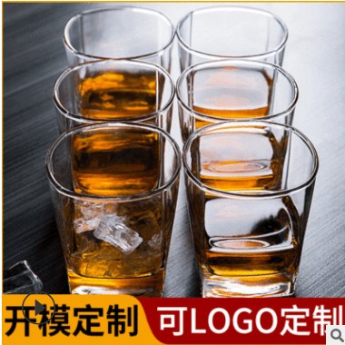 玻璃酒杯威士忌杯烈酒杯洋酒杯创意LOGO定制透明玻璃酒杯图3