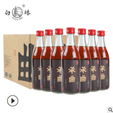 白塔绍兴黄酒承曲十年陈加饭酒厂家直供375ml*12黄酒礼盒装老酒图3