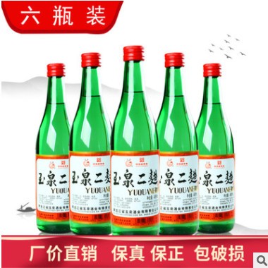 玉泉酒六瓶装东北特产粮食白酒 玉泉二曲 清香42度 可做干肠用酒图3