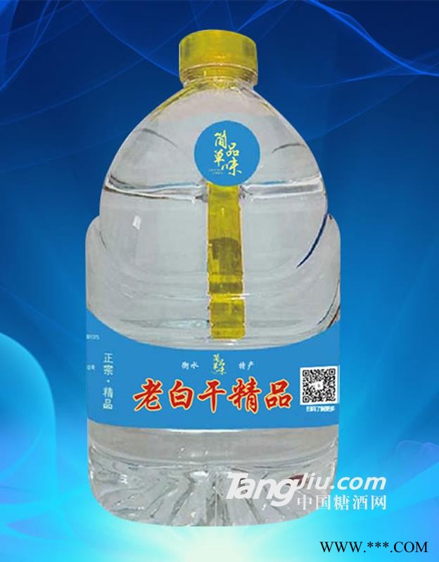 简单品味老白干精品蓝桶4L