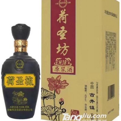 42°荷圣坊原浆酒（黑）-500ml