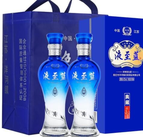 【酒厂批发】江苏白酒 礼盒装 液至蓝典藏 42度 490ml 整箱6瓶图3